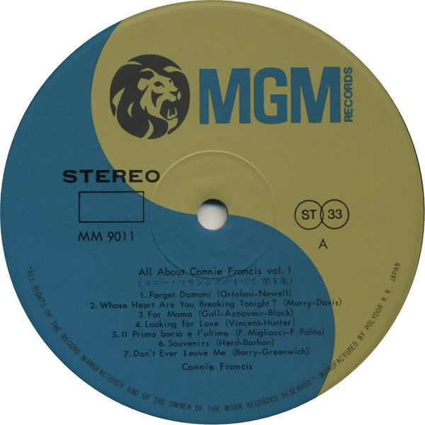 All About Connie Francis Vol. 1, 2