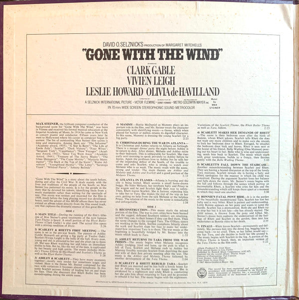 Gone With The Wind (Original Soundtrack Album)