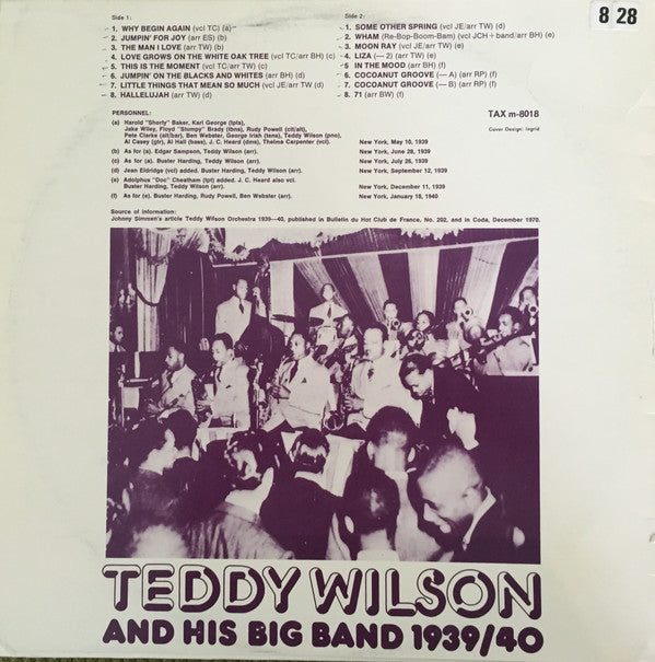 Teddy Wilson And His Big Band 1939/40
