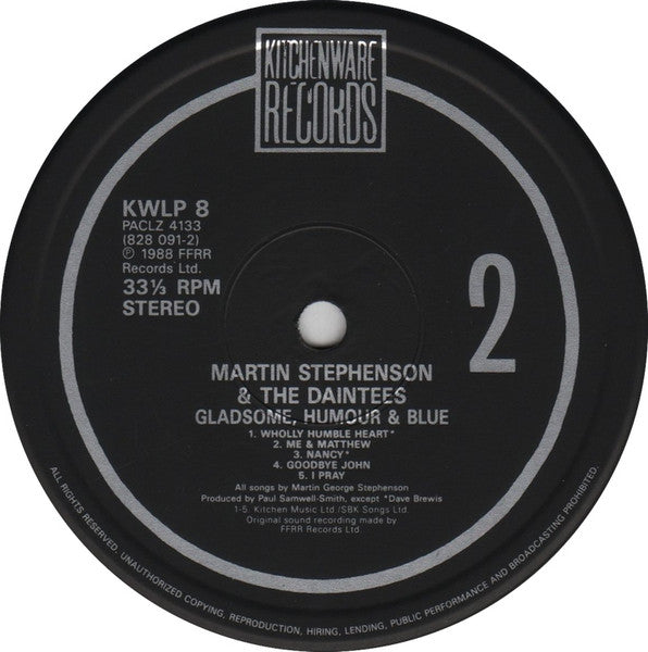 Gladsome, Humour & Blue