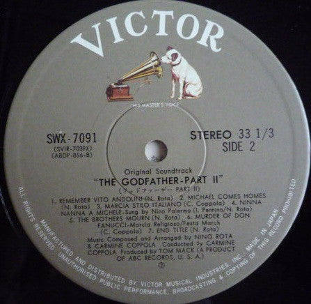 The Godfather Part II (Original Soundtrack Recording)