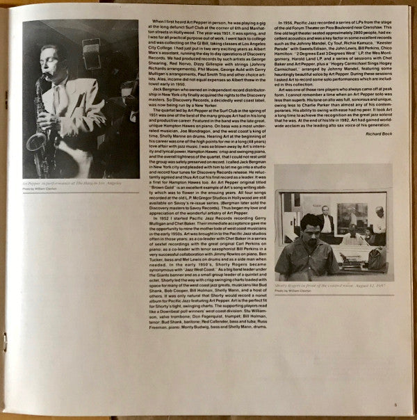 The Complete Pacific Jazz Small Group Recordings Of Art Pepper