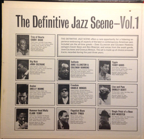 The Definitive Jazz Scene (Volume 1)