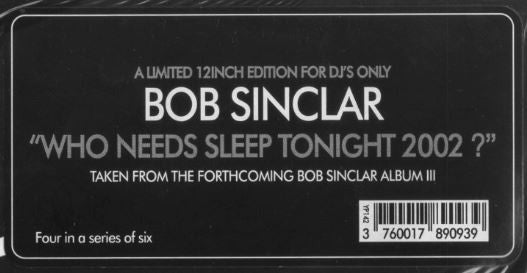 Who Needs Sleep Tonight 2002 ?