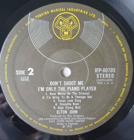 Don't Shoot Me I'm Only The Piano Player