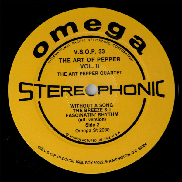The Art Of Pepper Vol. II