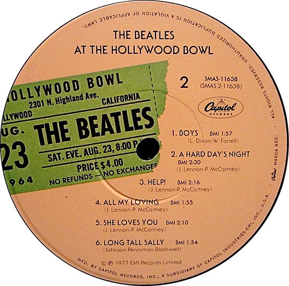 The Beatles At The Hollywood Bowl