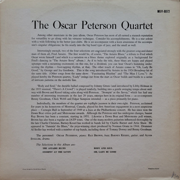The Oscar Peterson Quartet #1