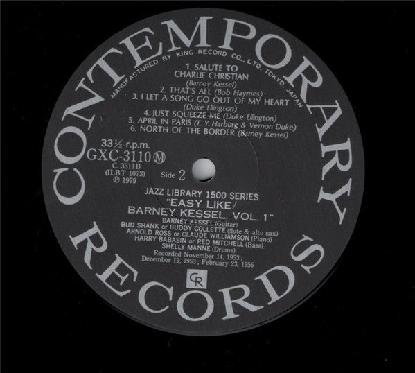 'Easy Like' Barney Kessel Volume 1