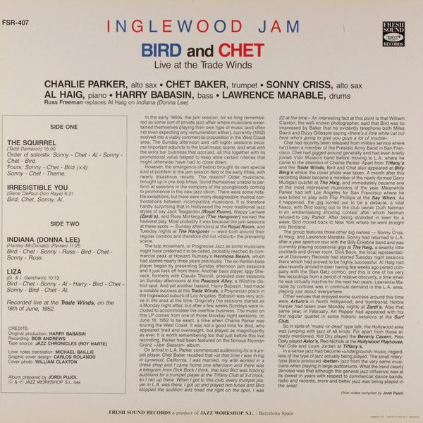 Inglewood Jam, Live At The Trade Winds 16 June 1952