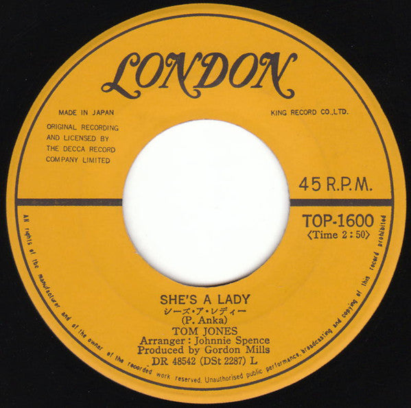 She's A Lady / My Way