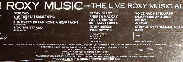 Viva! Roxy Music - The Live Roxy Music Album