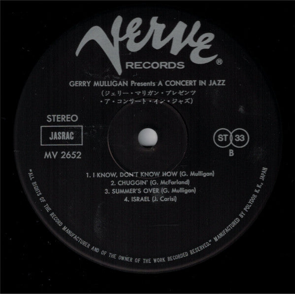 Gerry Mulligan Presents A Concert In Jazz