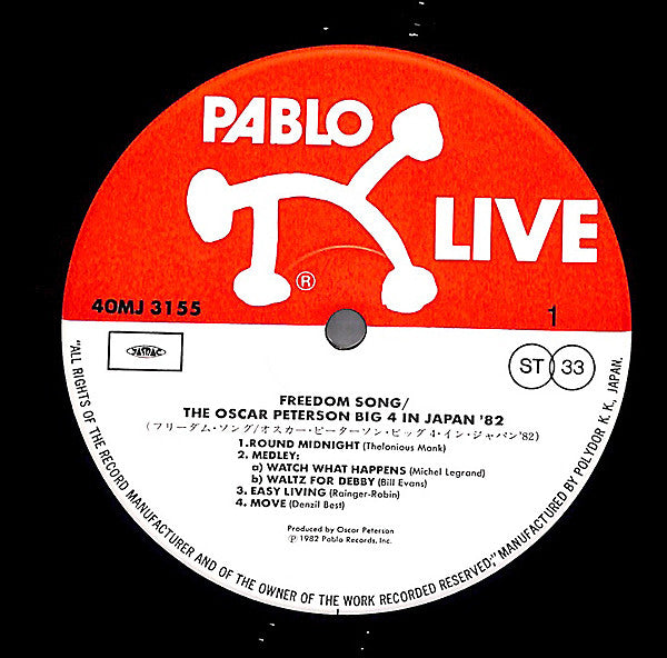 Freedom Song (The Oscar Peterson Big 4 In Japan '82)