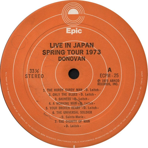 Live In Japan: Spring Tour 1973