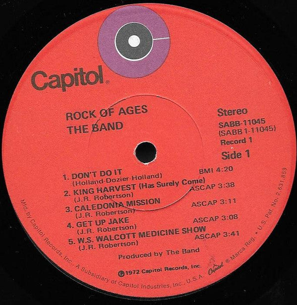 Rock Of Ages (The Band In Concert)