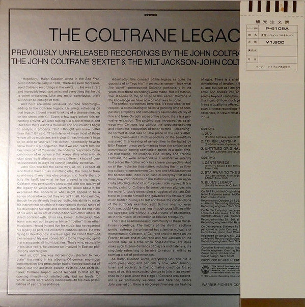 The Coltrane Legacy