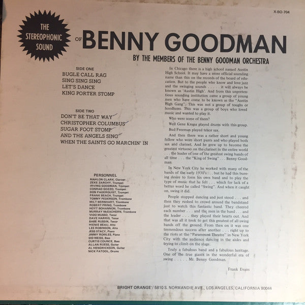 The Stereophonic Sound Of Benny Goodman