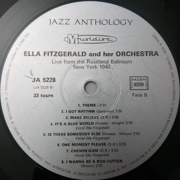 Live From The Roseland Ballroom, New York 1940