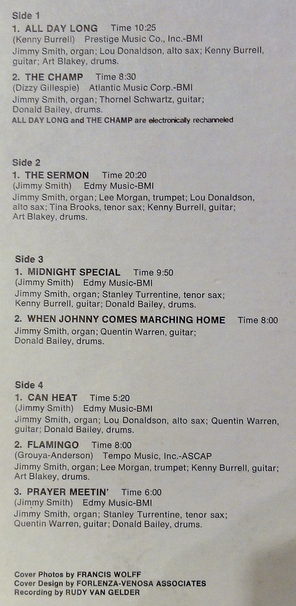 Jimmy Smith's Greatest Hits!