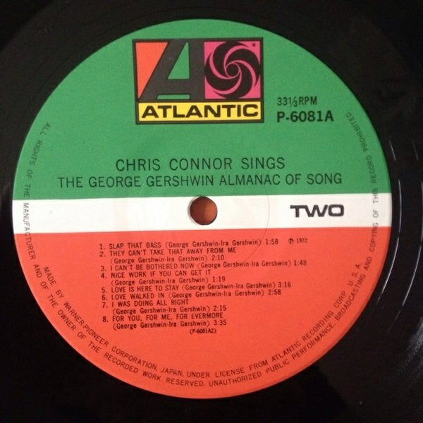 Chris Connor Sings The George Gershwin Almanac Of Song