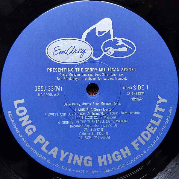 Presenting The Gerry Mulligan Sextet