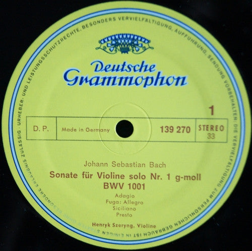 6 Sonaten Und Partiten Für Violine Solo BWV 1001-1006