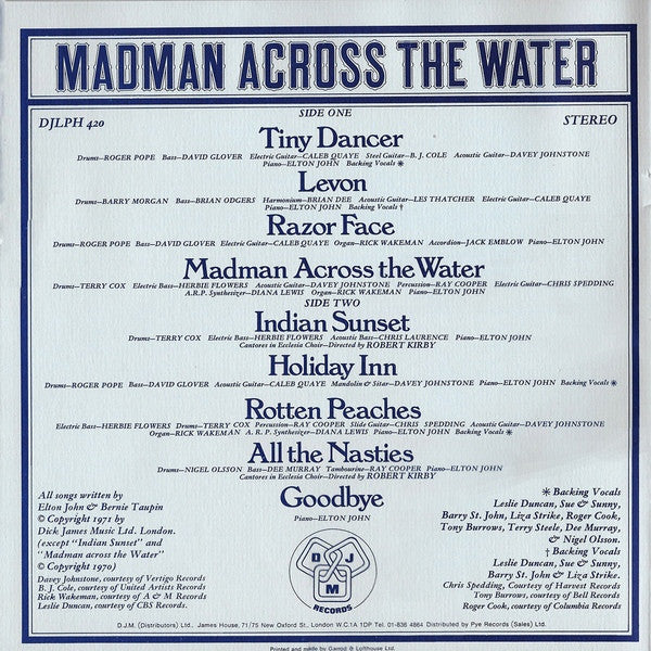Madman Across The Water