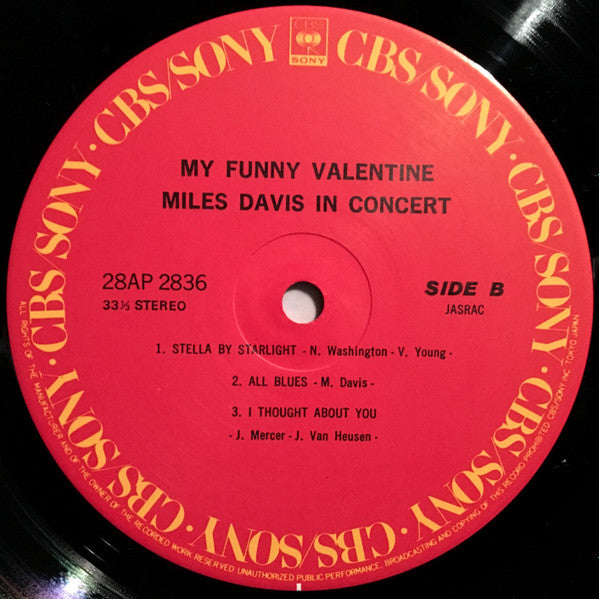 My Funny Valentine - Miles Davis In Concert
