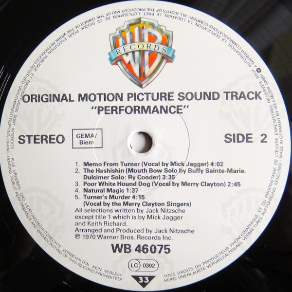 Performance: Original Motion Picture Sound Track