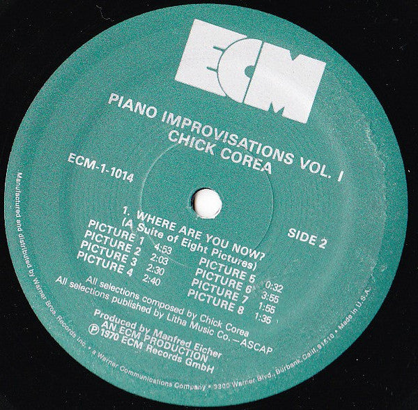 Piano Improvisations, Vol. 1