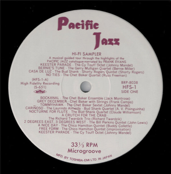 Assorted Flavors Of Pacific Jazz - A Hi-Fi Sampler $1.98