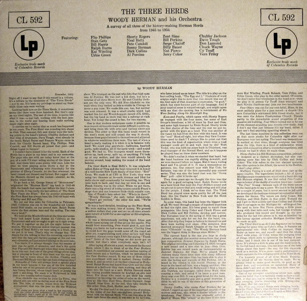 Release: The 3 Herds-Vinyl-US-1956-CL 592-3910034