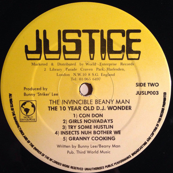 The Invincible Beany Man (The 10 Year Old D.J. Wonder)