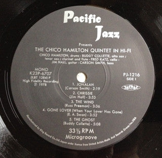 Chico Hamilton Quintet In Hi-Fi