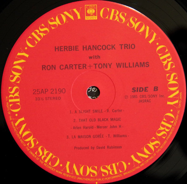 Herbie Hancock Trio With Ron Carter + Tony Williams