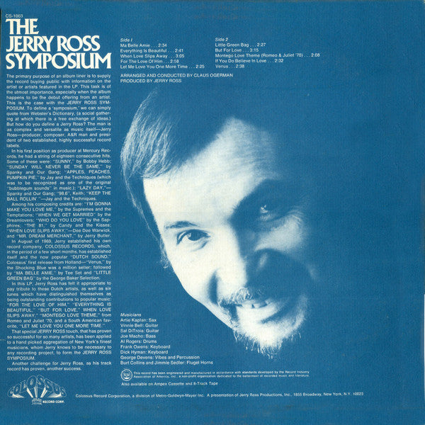 Jerry Ross Symposium