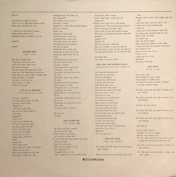 Let It Be = レット・イット・ビー