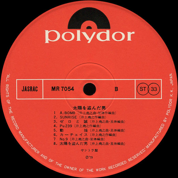 太陽を盗んだ男 (オリジナル・サウンドトラック)