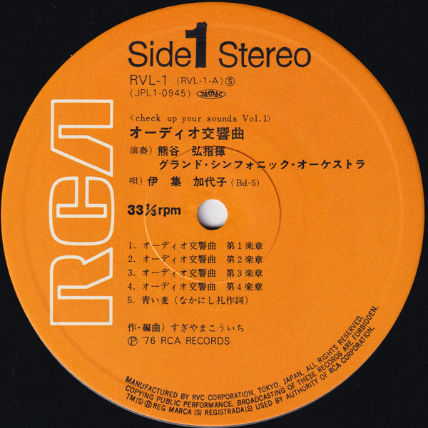 Audio Symphony (Check Up Your Sounds Vol.1) = オーテイオ交響曲
