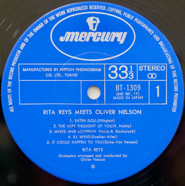 Rita Reys Meets Oliver Nelson