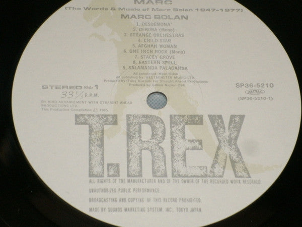 The Words And Music Of Marc Bolan 1947 - 1977