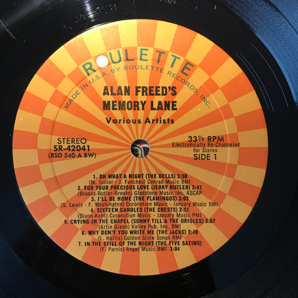 Alan Freed's Memory Lane