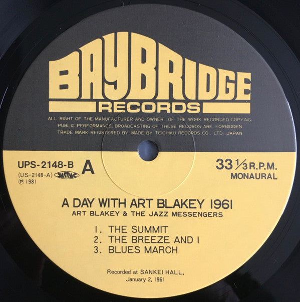 A Day With Art Blakey 1961