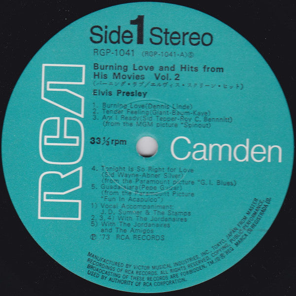 Burning Love And Hits From His Movies Vol. 2 = バーニング・ラブ