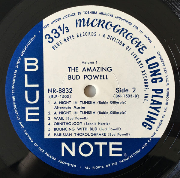 The Amazing Bud Powell, Volume 1