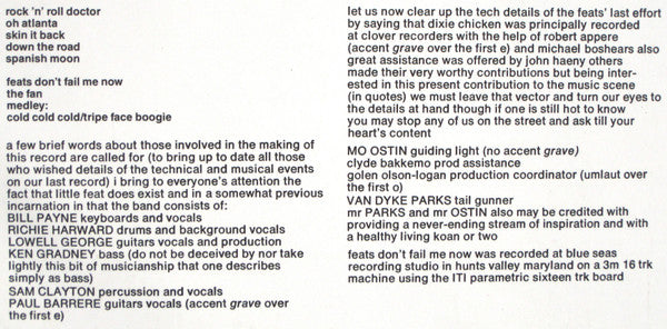 Feats Don't Fail Me Now