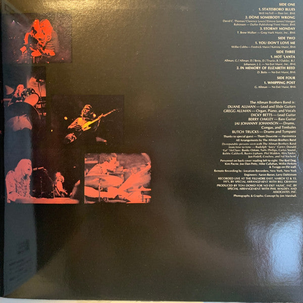 The Allman Brothers Band At Fillmore East