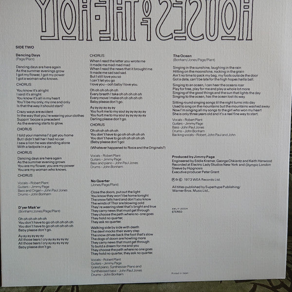 Houses Of The Holy = 聖なる館