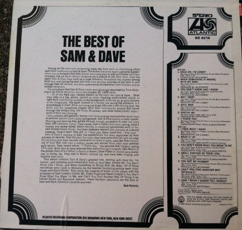 Release: The Best Of Sam & Dave-Vinyl-US-None-SD 8218-5893531
